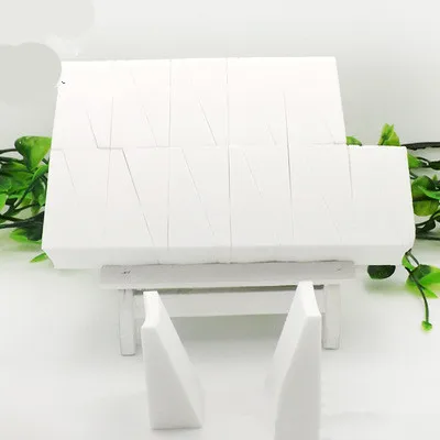 white 24 шт., основа для макияжа, треугольная губка для макияжа лица, косметическая пудра, гладкая косметическая губка для макияжа, инструменты для красоты - Цвет: white