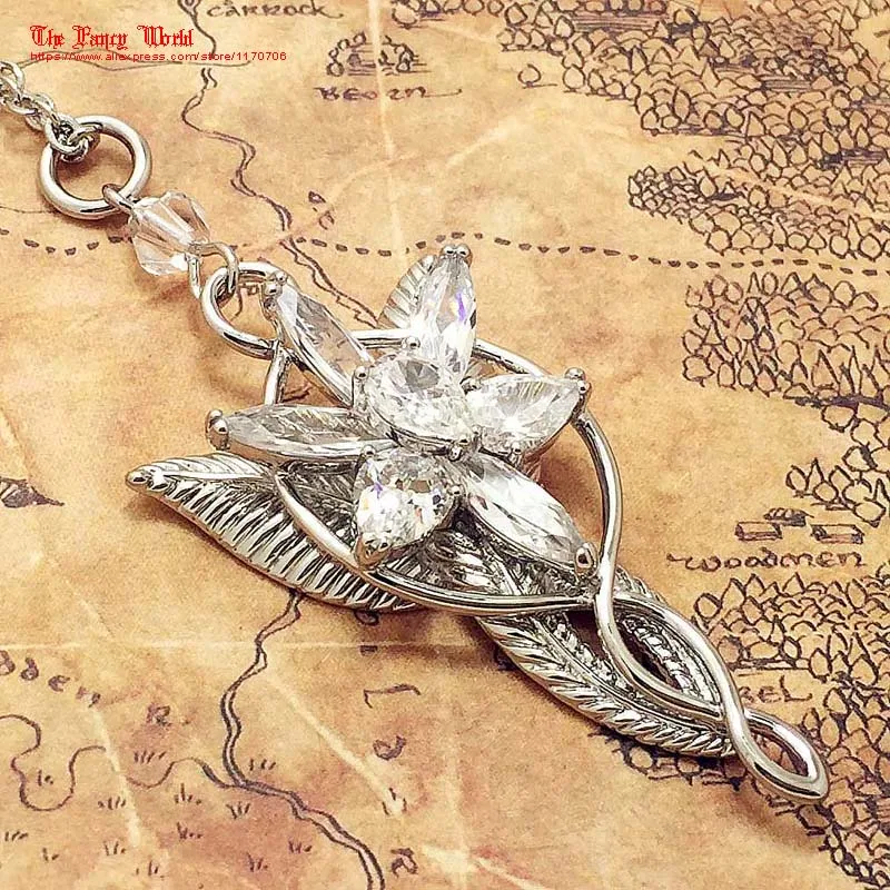 Ожерелье с подвеской "Властелин лотра" Arwen Evenstar Хоббита, модное женское ожерелье принцессы, подарок веера, высокое качество
