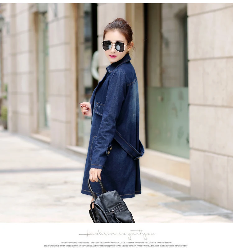 Модная двубортная джинсовая куртка RLYAEIZ для женщин весна 2017 джинсовые куртки