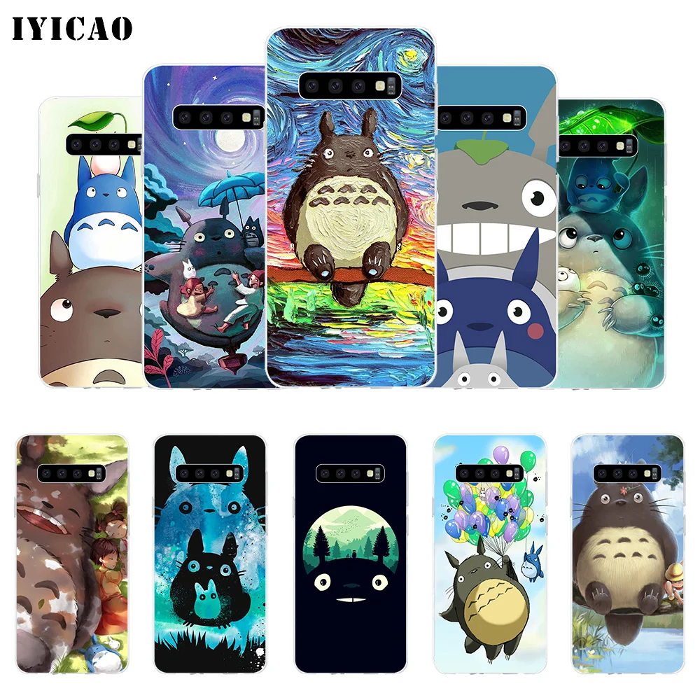 IYICAO Мой сосед Тоторо Мягкий силиконовый чехол для телефона Samsung Galaxy S10e S10 S9 S8 Plus S7