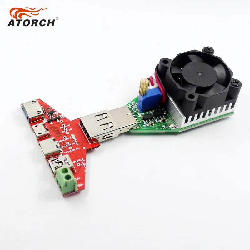 ATORCH USB Тестер DC Цифровой вольтметр + iphone micro Type c Mini плата адаптера usb нагрузка