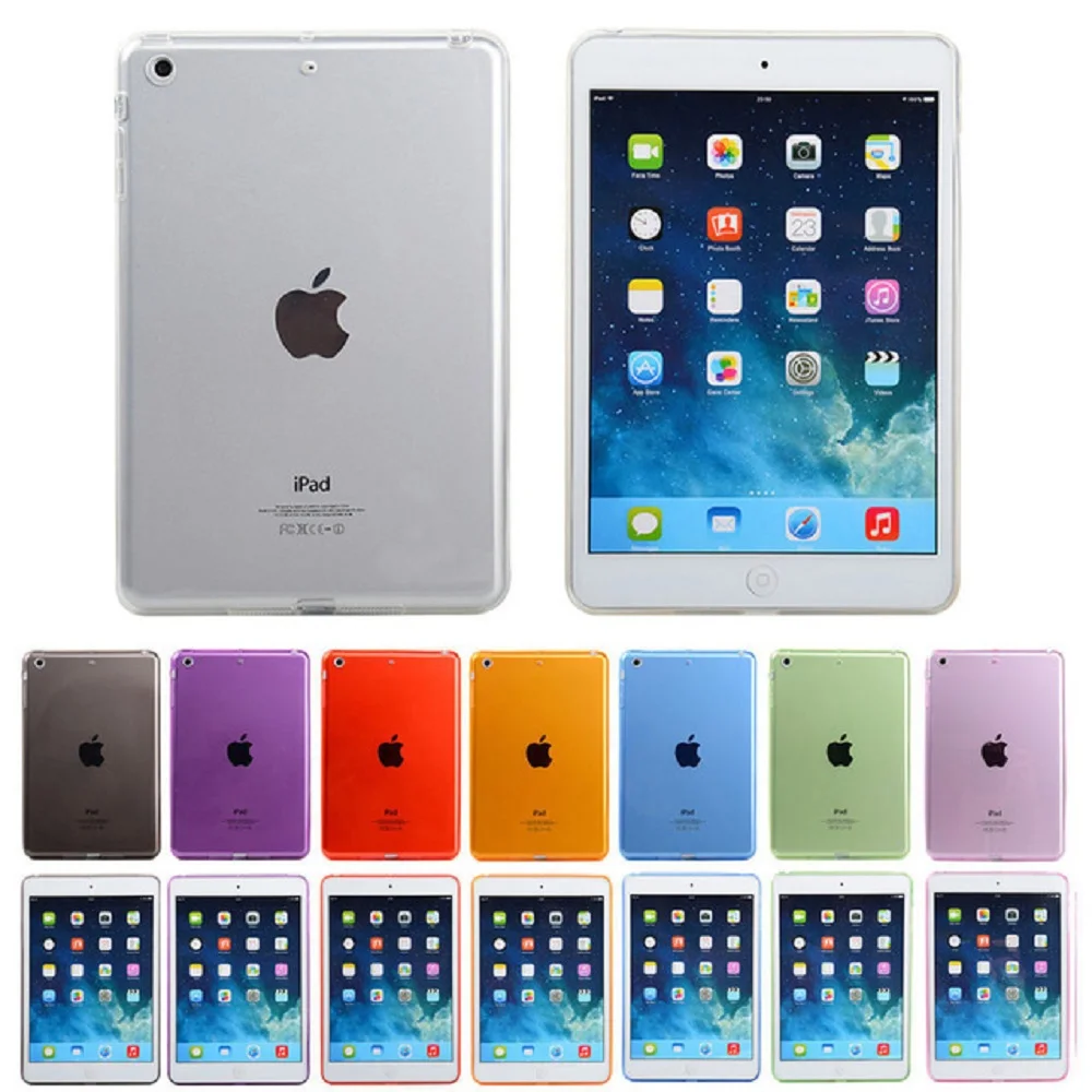 Чехол для Apple iPad Air 2 Ipad 6 силиконовый мягкий ТПУ чехол прозрачный задняя крышка