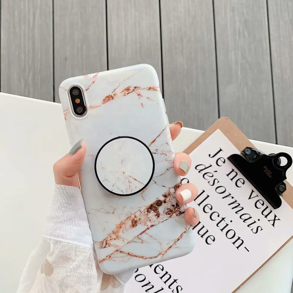 Роскошный силиконовый чехол с мраморным узором для iphone XR X XS Max чехлы iPhone 6 6S 7 8 Plus