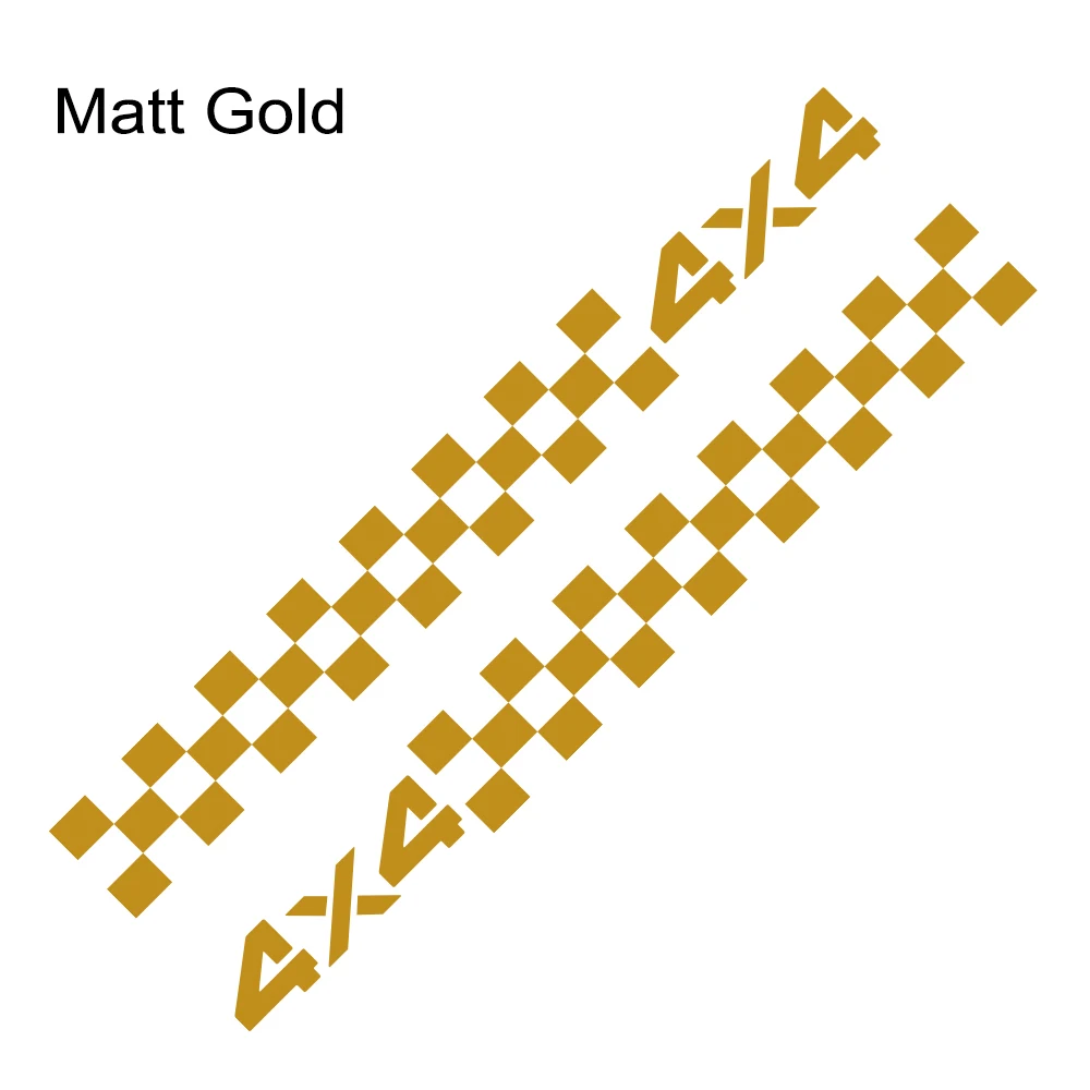 Matt Gold 2 шт. автомобильные боковые юбки наклейки Авто DIY виниловая пленка стильные графические наклейки гоночный Спорт тюнинг для Suzuki Jimny автомобильные аксессуары - Название цвета: Matt Gold