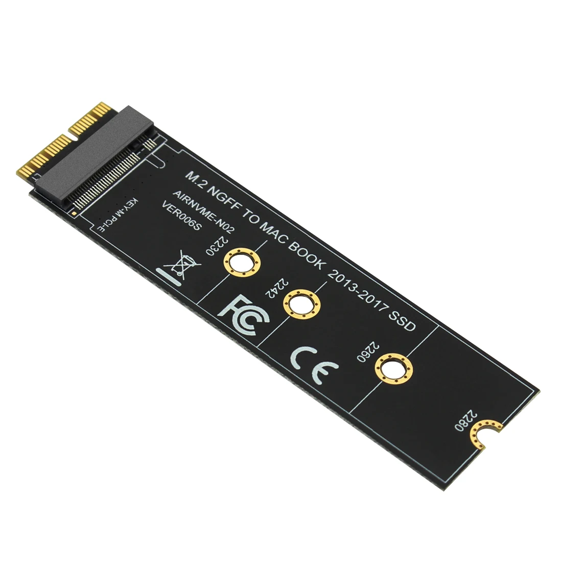 M key M.2 NGFF PCIe SSD адаптер карта для Apple MACBOOK Air 2013~ ноутбук A1465 A1466 Pro A1398 A1502 A1419 2230-2280 SSD