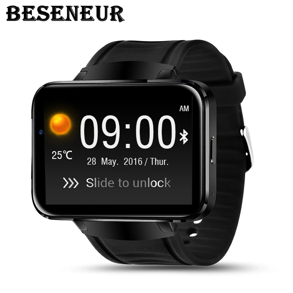 Качественные Смарт часы DM98 с Bluetooth 2 дюйма Android OS 3G телефон RAM512MB + ROM4GB поддержка