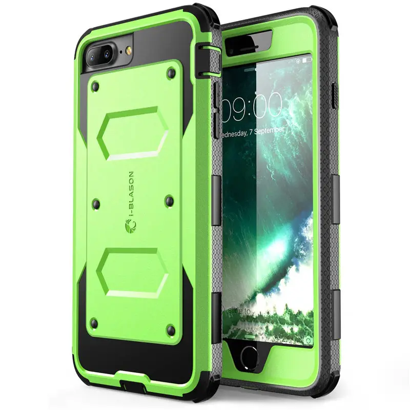 Для iphone 7 Plus/8 Plus, Чехол i-Blason Armorbox, полный корпус, сверхмощный ударопрочный бампер, чехол со встроенным протектором экрана
