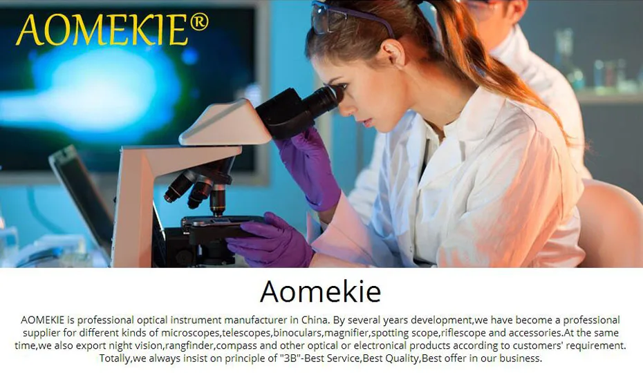AOMEKIE Биологический микроскоп 40-800X вверх/снизу светодиодный монокулярный микроскоп с подсветкой для образования детский подарок с направляющими 3 окуляра