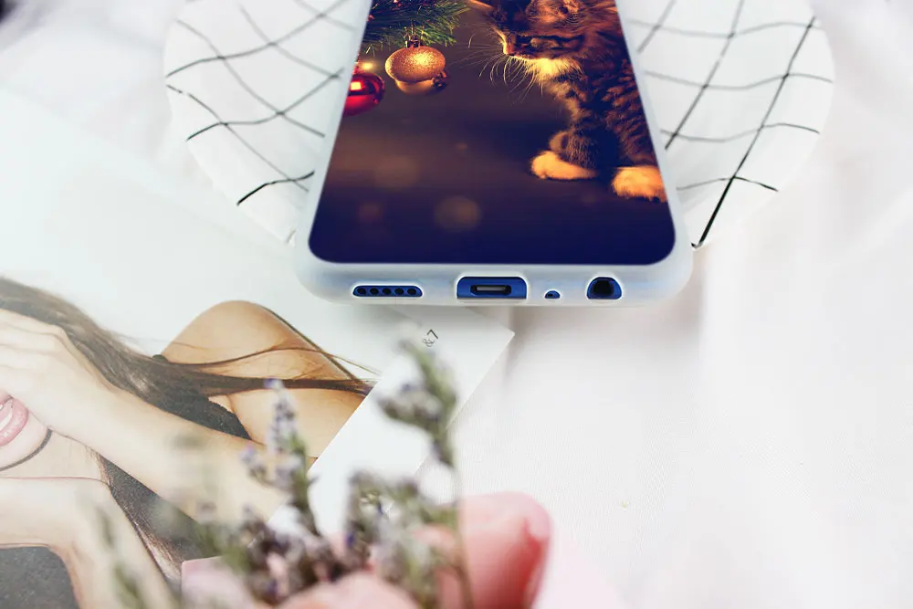 Мягкий силиконовый чехол с рождественской кошкой для Huawei Honor 30 20 10 9 Lite 30pro 20pro 30s 10i