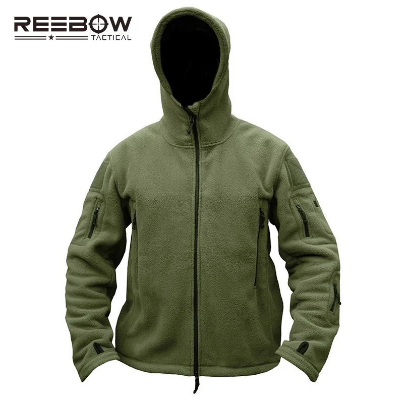 REEBOW GEAR Тактическая шерсть полартек Куртка мужчин термический воздухопроницаемый US армия военный Стиль закрытый Пальто спортивный на открытом воздухе Outwears
