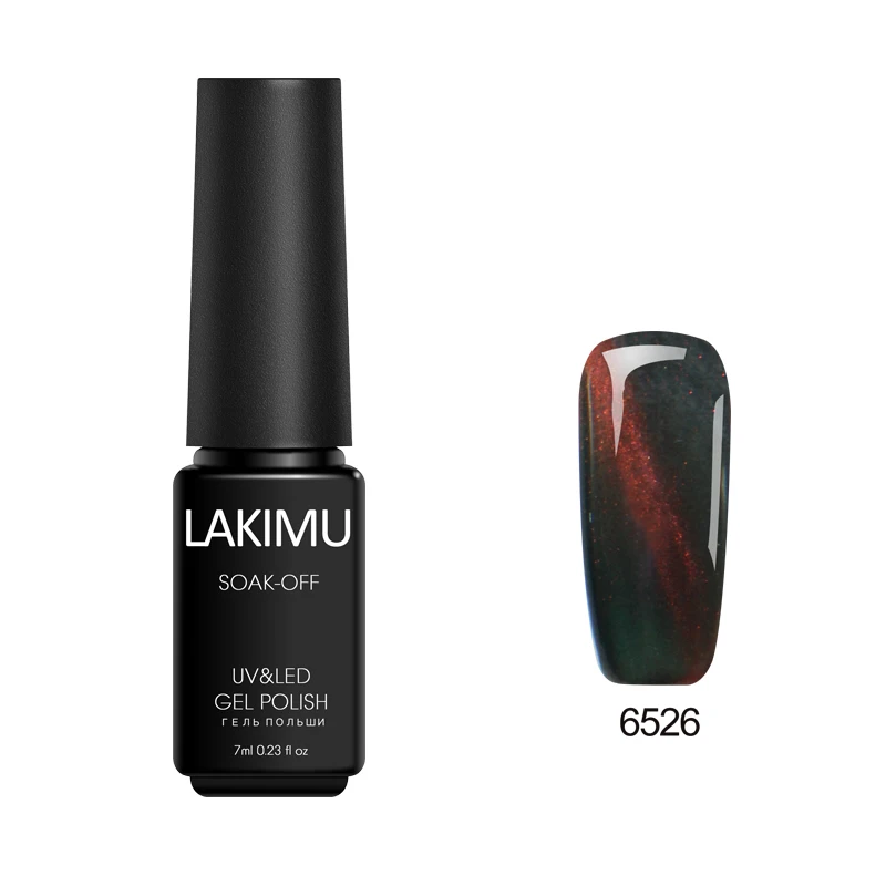 6526 Lakimu Гель-лак для ногтей кошачий глаз гибридные гель-лаки эмаль все для маникюра УФ светодиодный Полупостоянный лак для ногтей нужен магнит-Стик - Цвет: 6526