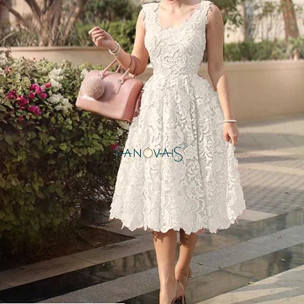 Vestido De Novia Robe de Mariage Короткие свадебные платья длиной до середины икры милые свадебные платья с поясами кружевные свадебные платья
