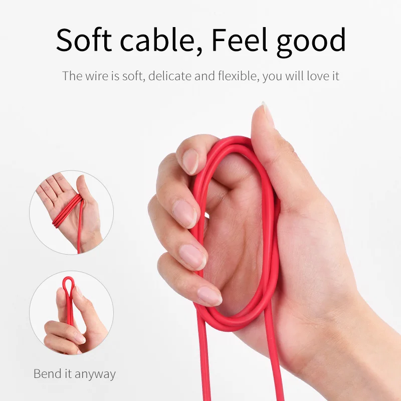 Фото Кабель HOCO USB Type C для Samsung Galaxy S9 S8, кабель USB C для быстрой зарядки и синхронизации данных для Huawei P40 P30 Type-C, экологически чистый силикон №4