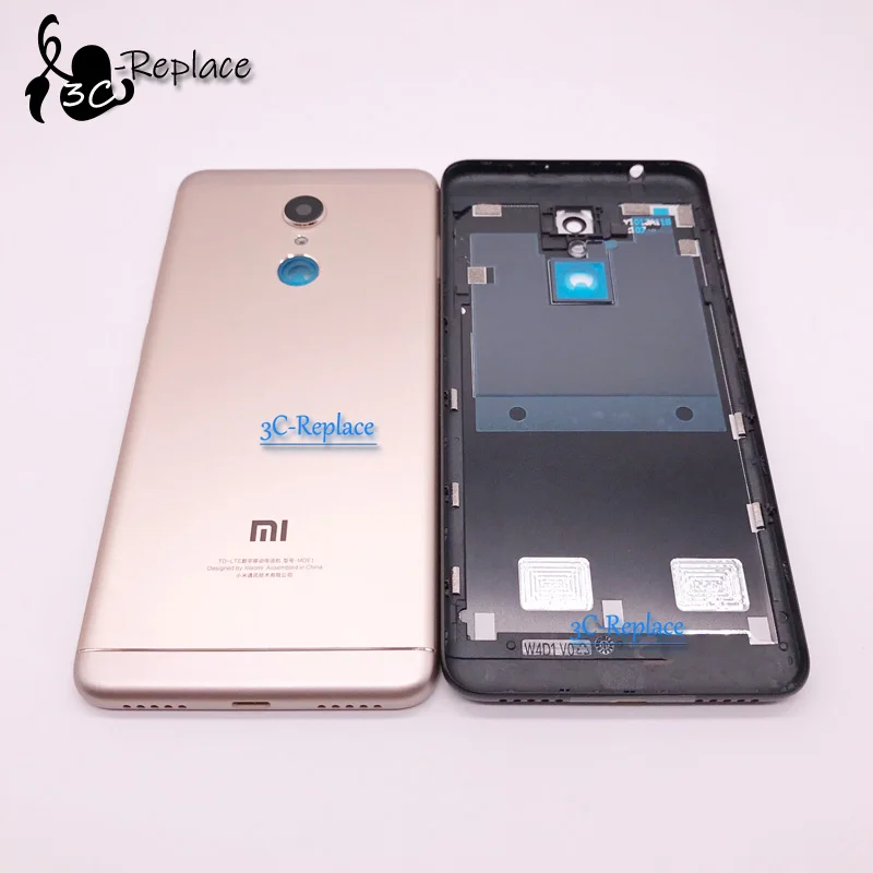 5,7 дюймов для Xiaomi Redmi 5 задняя крышка батарейного отсека Корпус Задняя стеклянная часть