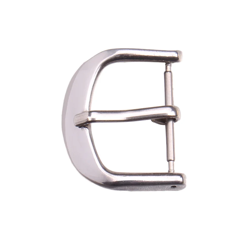 

316L Solid Stainless Steel Watch Buckle Silver Gold Polished Watch Band Strap Clasp 12 14 16 18 20 22mm Clock Accessories