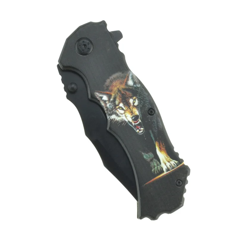 Fulman OEM острое лезвие Angry wolf складной тактический нож Карманный Кемпинг выживания 3D алюминиевая ручка охотничий нож EDC инструменты