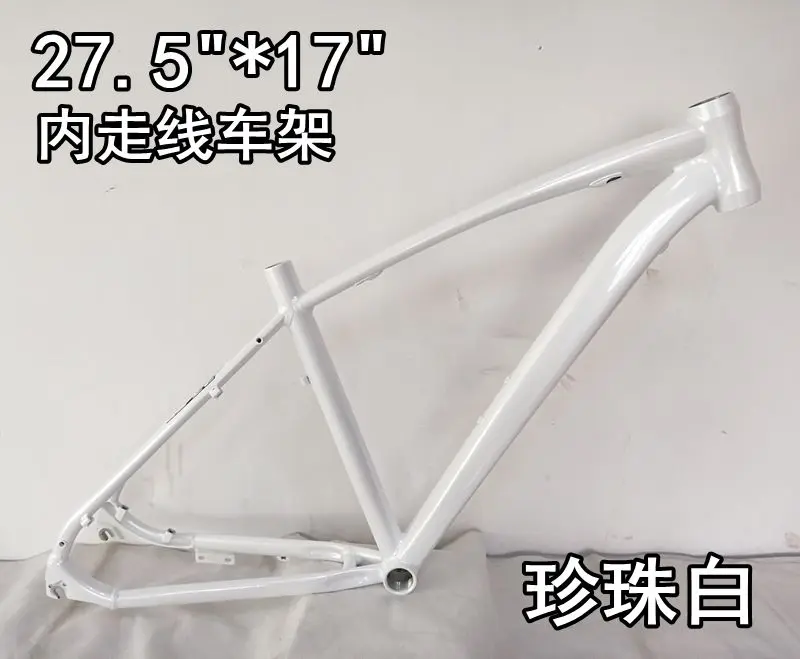 white 27.517 MODENG рама для горного велосипеда из алюминиевого сплава MTB, внутренняя линия, китайская внутренняя линия для маршрутизации 26er 27,5 er, велосипедная Рама для внедорожников - Цвет: white 27.517
