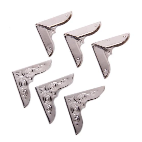 3 пары серебряных узоров рубашки блузки заостренный воротник зажимы