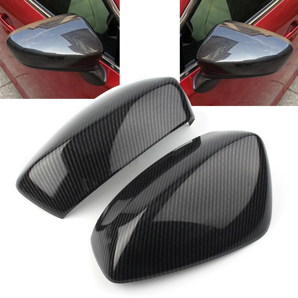 For Mozda 3 Axela Auto Rear View Rearview Side Mirror Cover Trim 2Pcs ABS Plastic Car Accessories