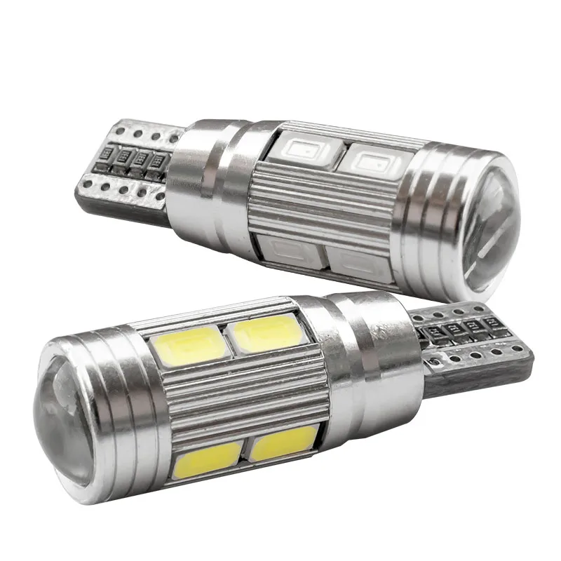 2 шт. T10 10 SMD 5630 LED с объективом проектора парковочные фары автомобиля W5W 194