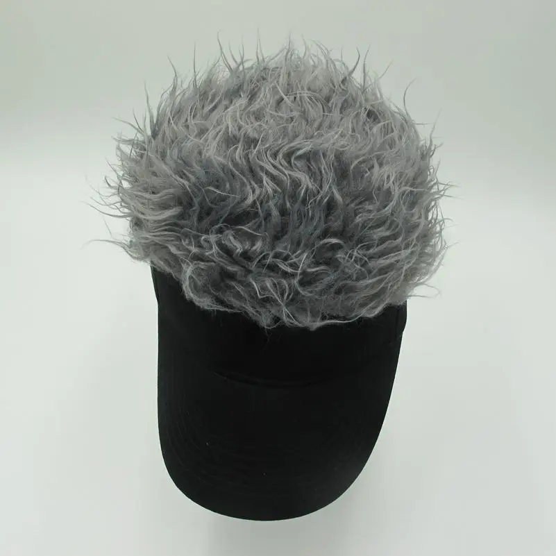 Бейсболка с накладным козырьком для мужчин и женщин забавные волосы потери волос