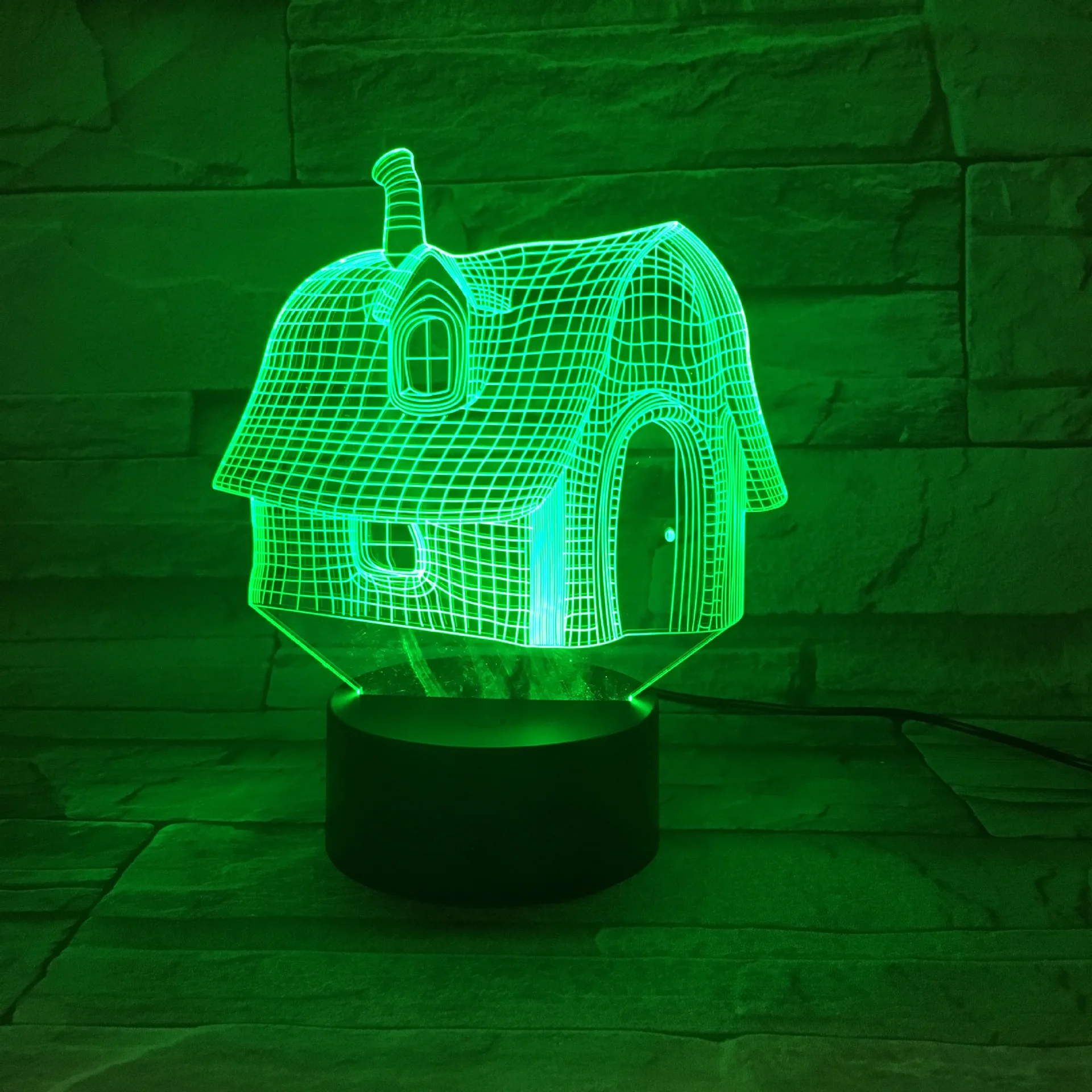 7 цветов сенсорный выключатель 3d настольные лампы для гостиной Рождественская