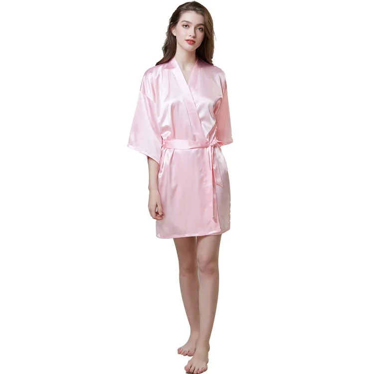 SP & CITY сексуальные одноцветные женские пижамы шелковые скользкая текстура халат