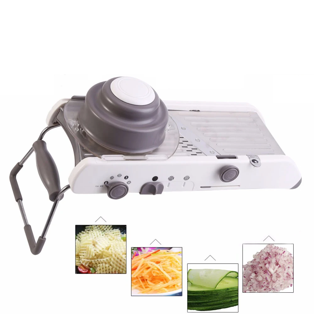 Овощерезка резак для овощей с регулируемым 4 Вид толщины Нержавеющая сталь