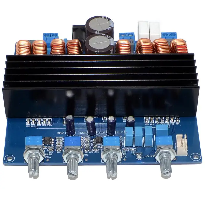 TDA7498 2 1 DC24V 32V класса D 3 канала 200 Вт + 100 W цифровой усилитель плата бесплатная