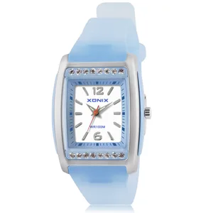 Женские кварцевые часы с ремешком из ПУ кожи, водонепроницаемые до 100 м