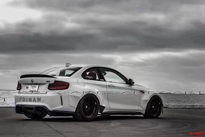 Z ART углеродное волокно тела комплект для BMW M2 2015 2017 PSM тюнинг пакет F87 расширителей