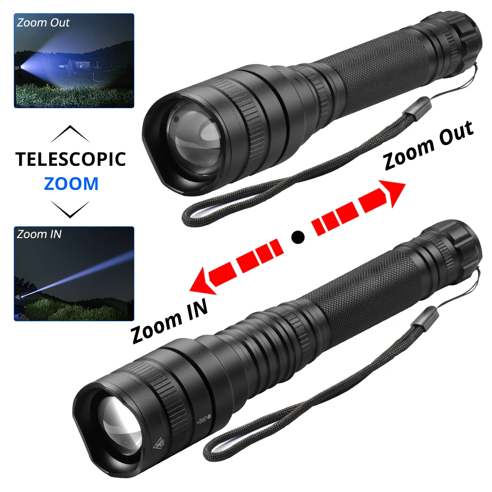 50000Lms LED Flashlight xhp70.2 Ultra Bright Waterproof linterna led Torch xhp70 xhp50 18650 Best Camping, Bicycle light,Outdoor