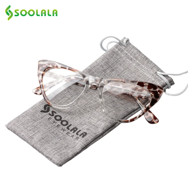 SOOLALA очки для чтения «кошачий глаз» Женская мода леопардовый узор кошачий глаз Пресбиопия очки для чтения+ от 0,5 до 4,0