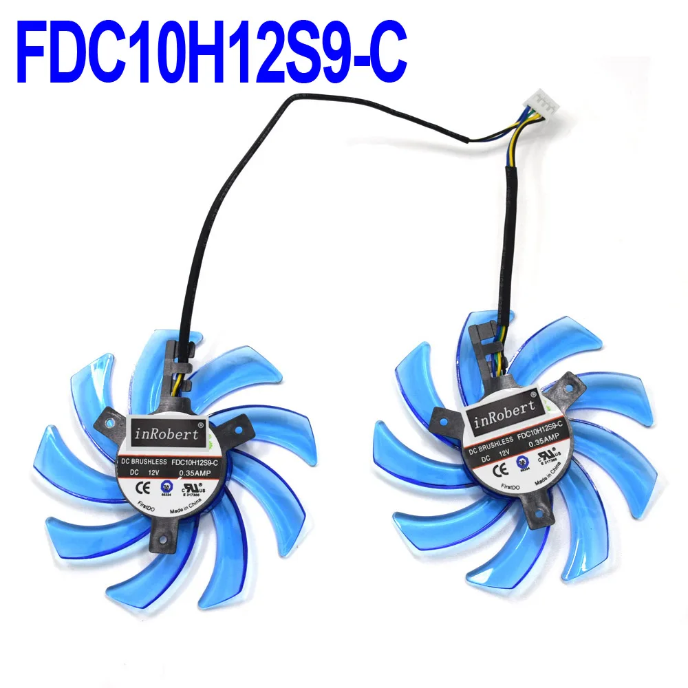 FDC10H12S9-C 85 мм FDC10H12S9-C FDC10U12S9-C кулер Замена вентилятора для HSI RX 470 480 570 RX470 RX480 RX570 видеокарты Охлаждающие вентиляторы - Цвет лезвия: FDC10H12S9-C