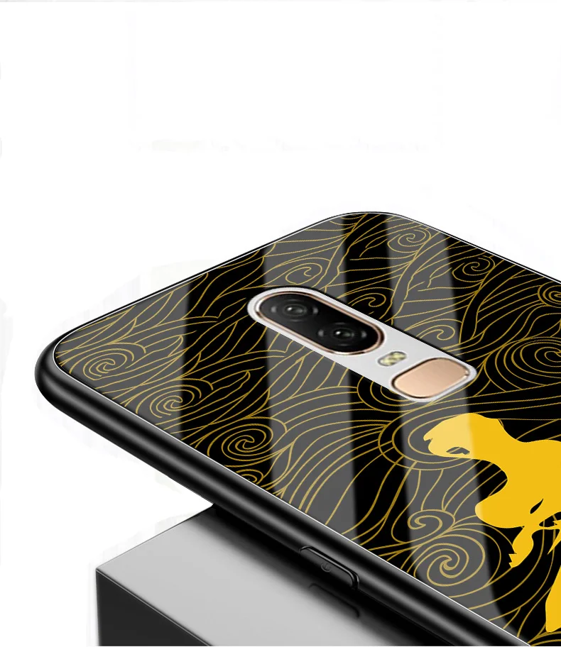Роскошные закалённое Защитное стекло для Oneplus 6 Чехол Мягкий силиконовый рама Твердый переплет для Oneplus6 1+ 6 случаях One plus 6 телефон оболочки