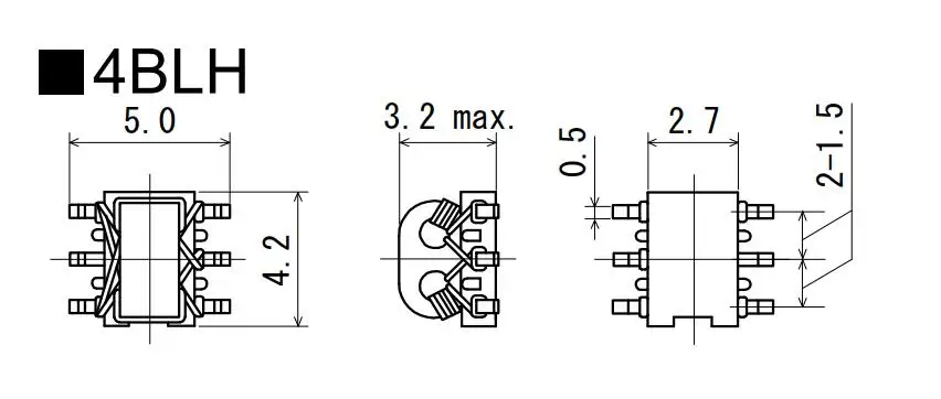 Оригинальный новый 100% 4BLH SMD миниатюрный балун сигнальная линия передачи