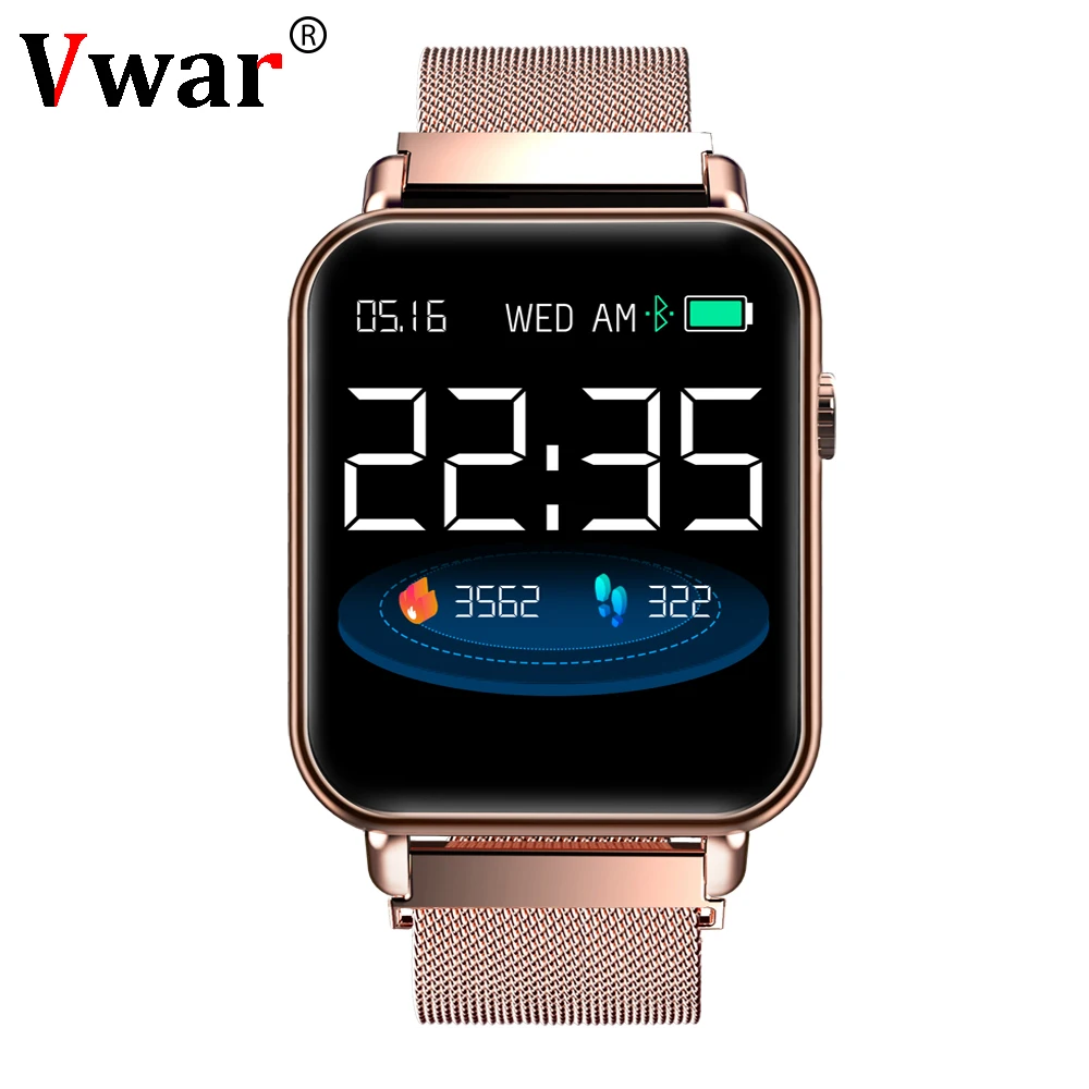 Vwar V66 Смарт часы для мужчин кровяное давление IP67 Водонепроницаемый фитнес трекер