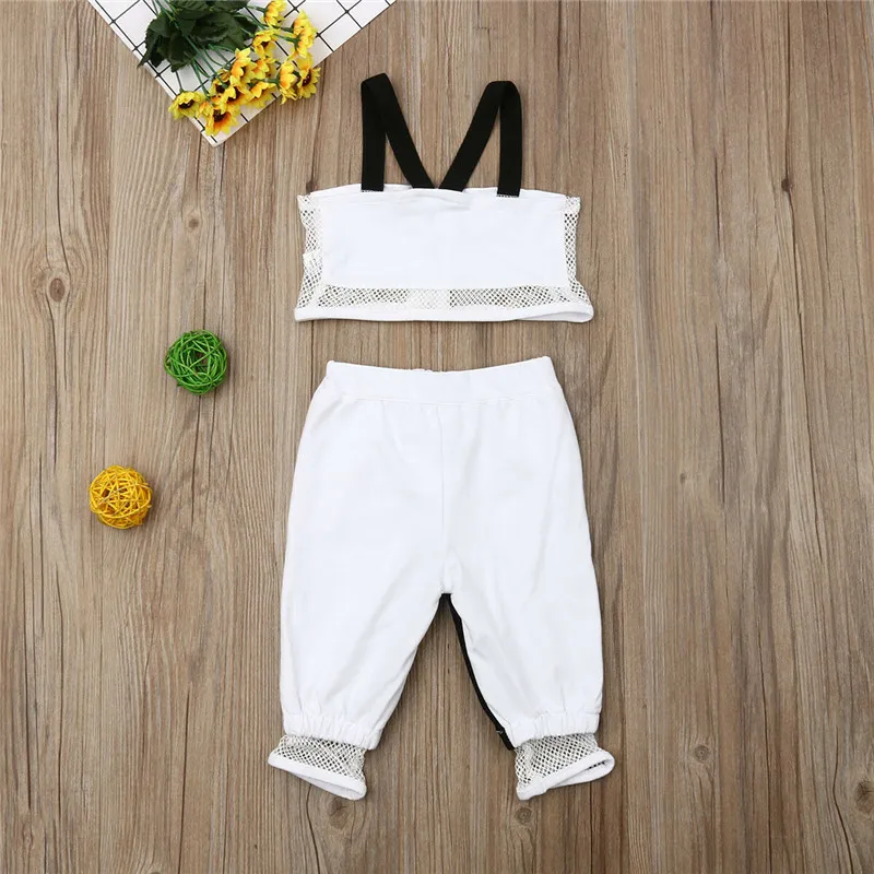 Комплект детской одежды для новорожденных девочек детский сетчатый топ на