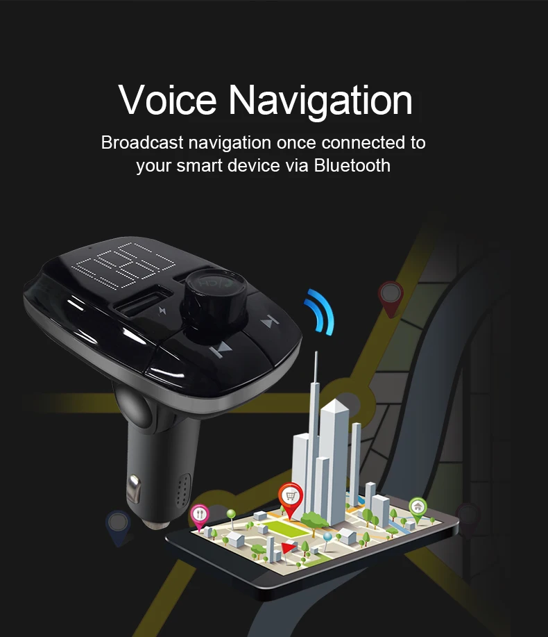 Fm-передатчик Bluetooth автомобильный комплект автомобиля hands-free U диск/TF карта автомобиля MP3 музыкальный плеер прикуриватель USB Автомобильное зарядное устройство