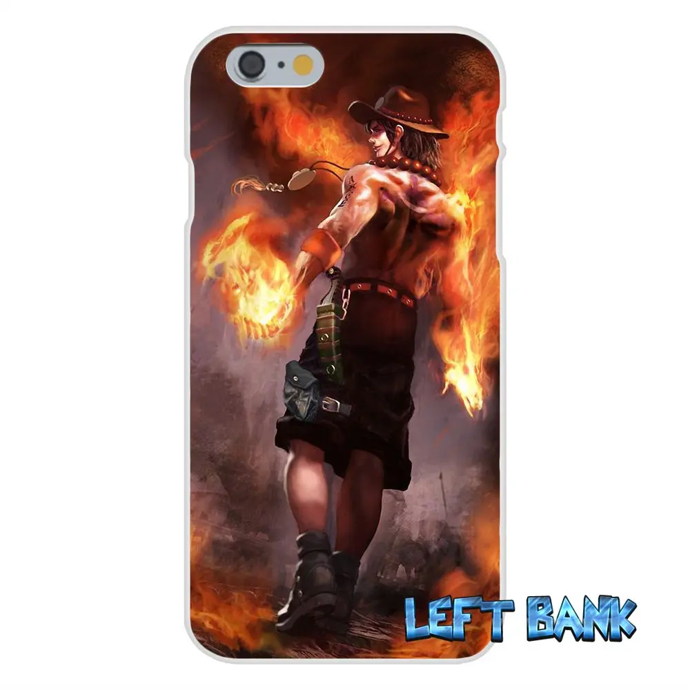 One Piece Portgas D. Ace Slim Silicone Case For iPhone X 4 4S 5 5S 5C SE 6 6S 7 8 Plus | Мобильные телефоны и аксессуары