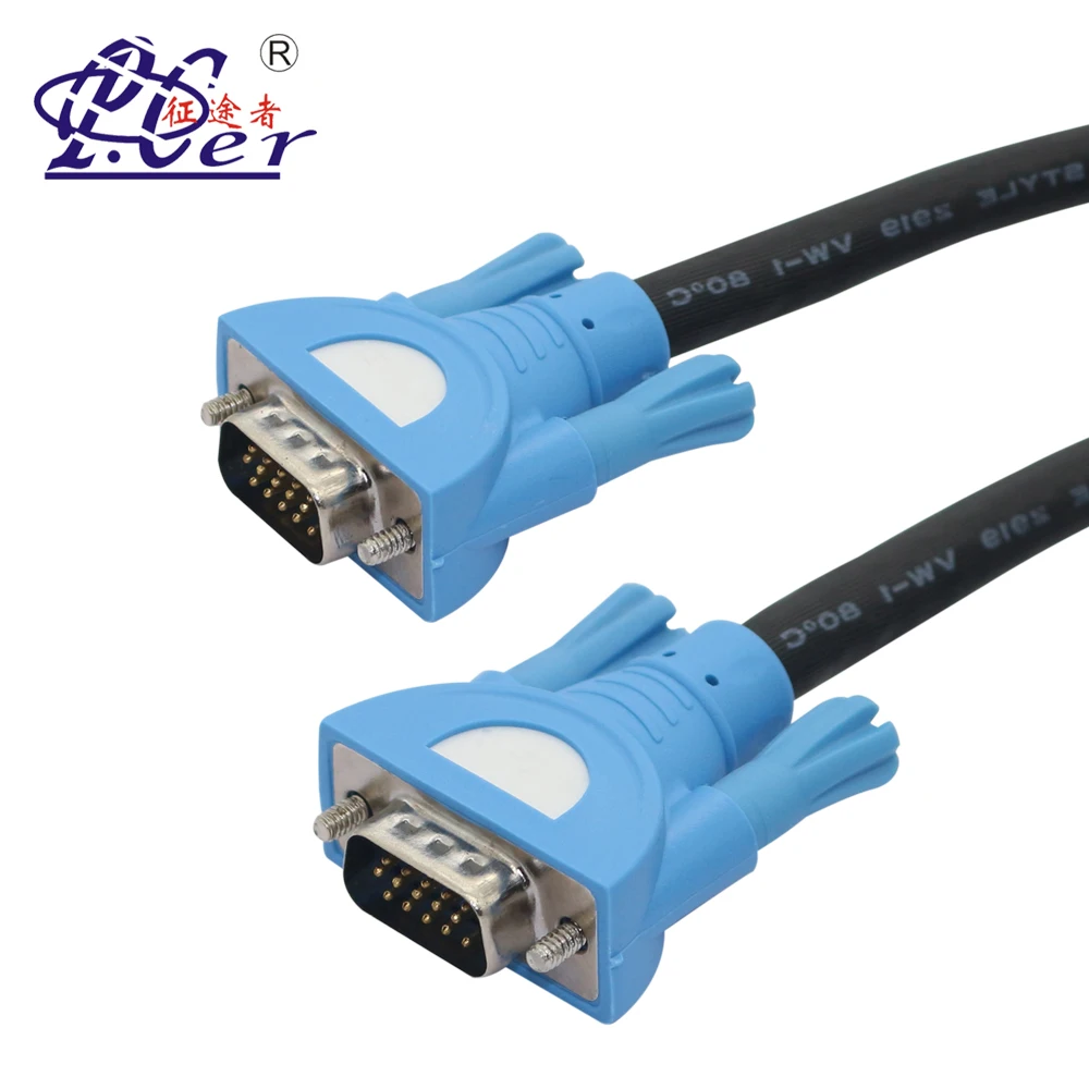 Компьютерный шнур PCER VGA HD15 Vga кабель 3 + 6 Rgb штекер-штекер |