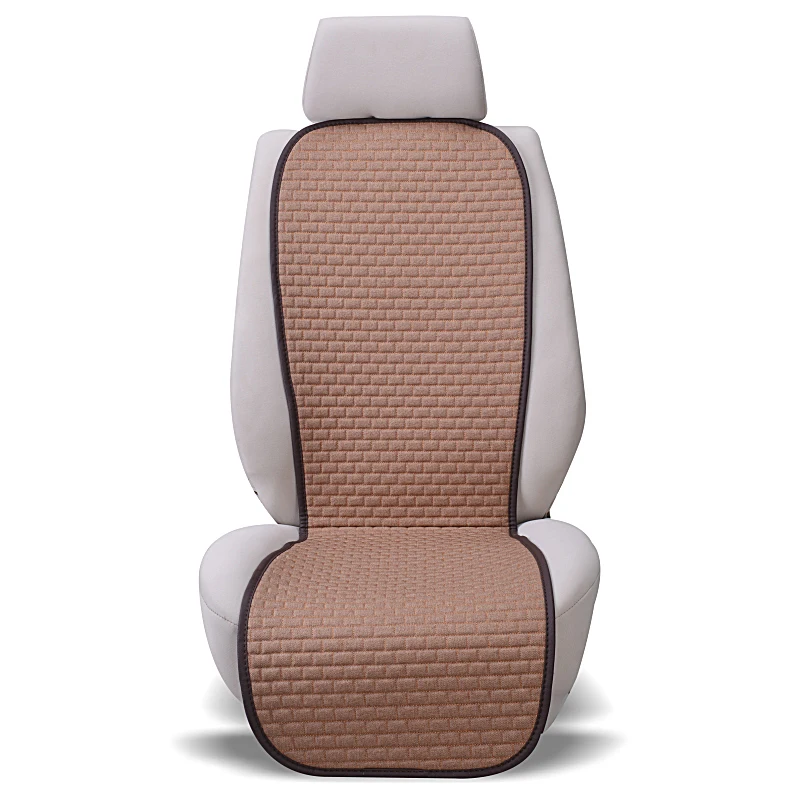 Чехол из льняной ткани универсального размера для автомобильного сиденья