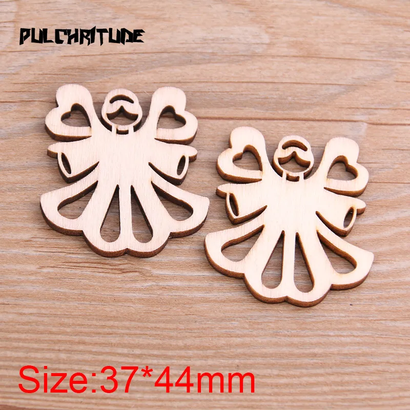  10pcs Mix Wooden Angel Pattern Scrapbooking Painting Collection Craft Handmade Accessory Home Decoration DIY | Украшения и