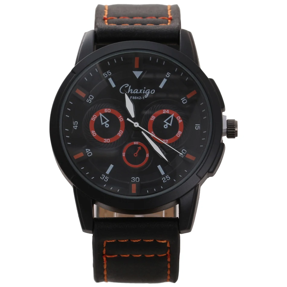 Chaxigo бренд кварцевые часы мужские дешевые авто Календари наручные Часы Бизнес