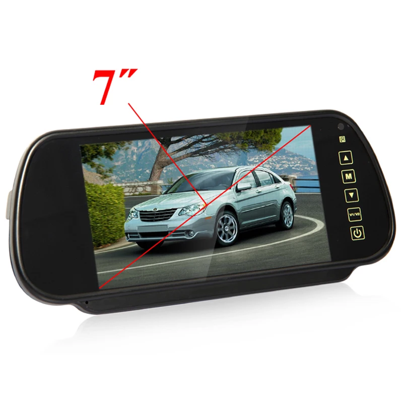 8 LED Автомобильная Камера Заднего вида Автомобиля Baackup + 7 "TFT Монитора Зеркало