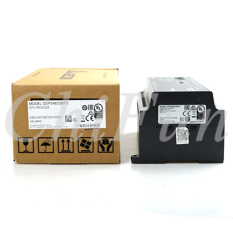 Оригинальный контроллер PLC Delta EC2 хост DVP24EC00T3 100 240VAC 12DI 12DO транзисторный выход в