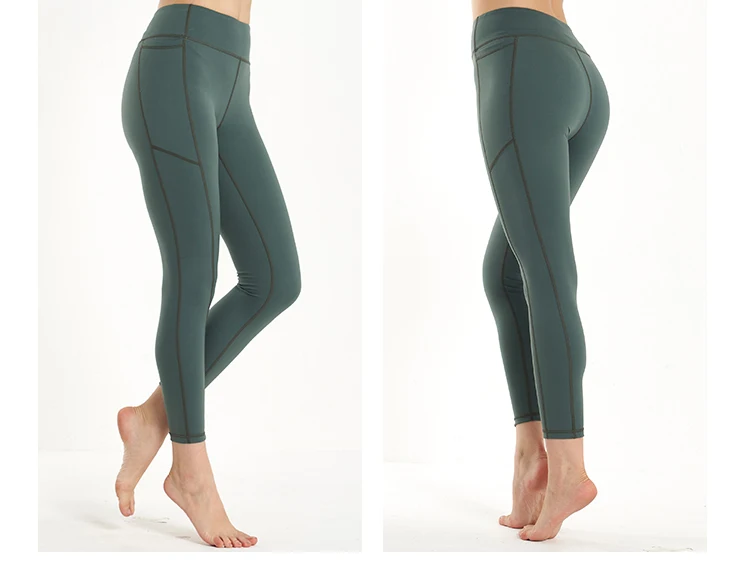 Women's High Waist Tummy Control Workout Leggings Phone Pocket Running Yoga Pants Super Slim Stretchy Gym
