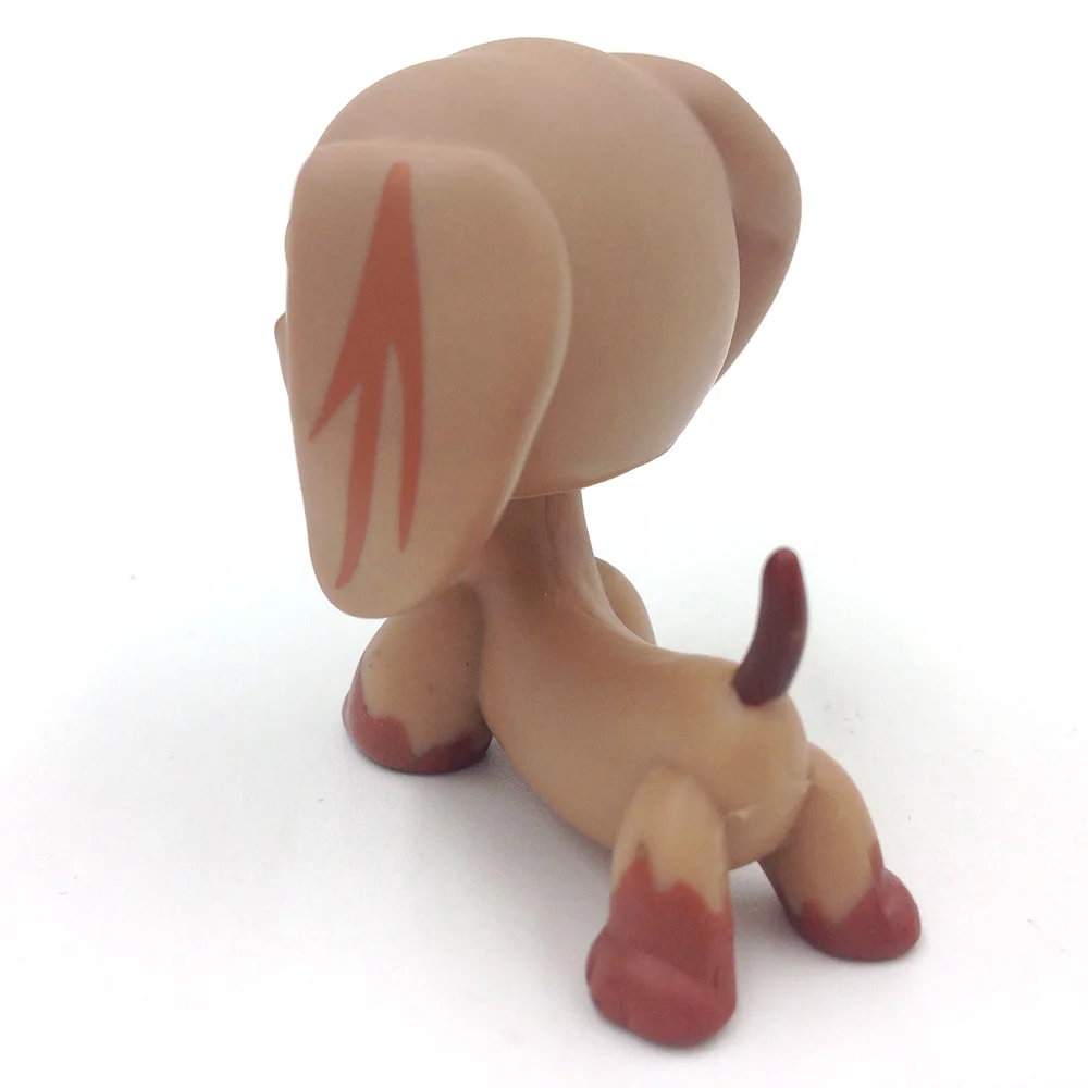 Pet shop цифры PS 518 Teardrop голубые глаза такса Винер собака игрушки|Игровые фигурки и