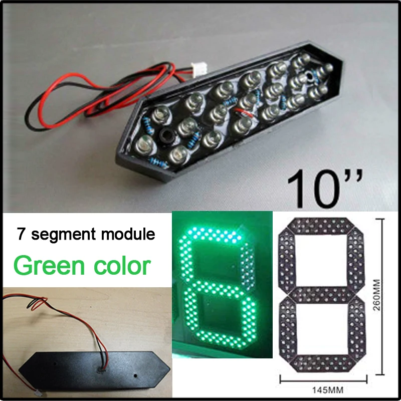 Модуль цифровых цифр зеленого цвета 10 дюймов светодиодные знаки радиочастотный