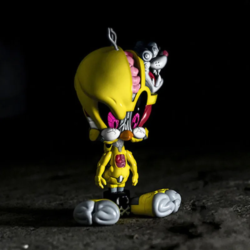 Многоцветный OriginalFake Cartoon Looney ttes Tweety Bird Bugs Bunny Pat Lee виниловая рассеченная фигурка коллекция игрушек X1846 - Цвет: Многоцветный